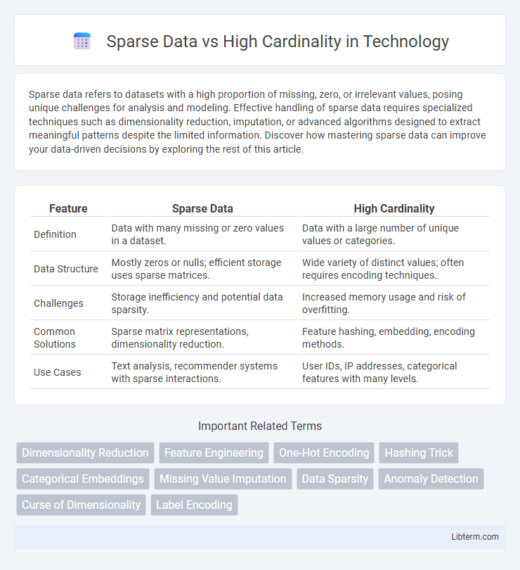 High Cardinality vs Sparse Data in Technology - What is The Difference?