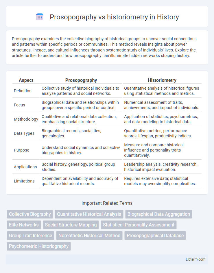 historiometry vs Prosopography in History - What is The Difference?