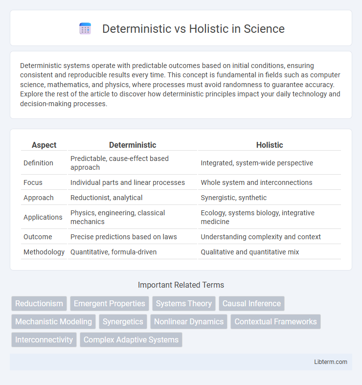 Holistic vs Deterministic in Science - What is The Difference?