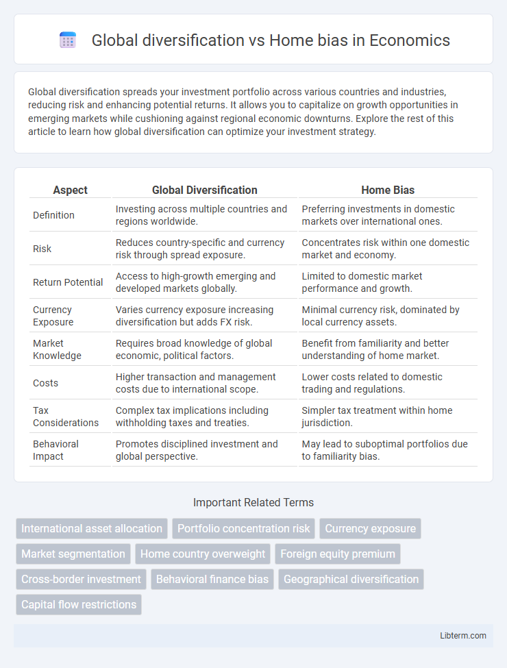 Home bias vs Global diversification in Economics - What is The Difference?