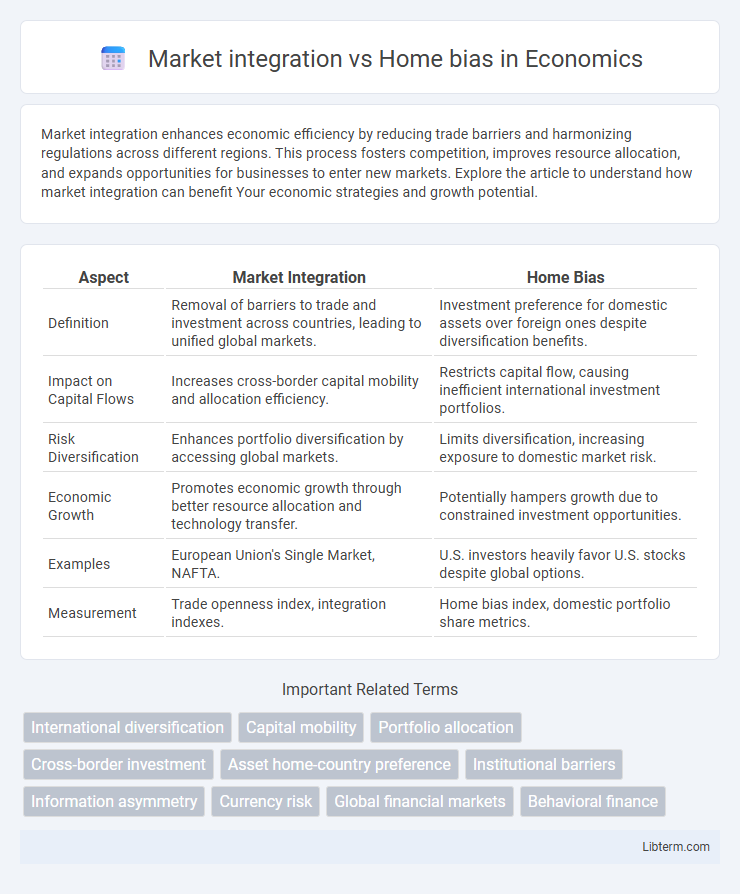 Home bias vs Market integration in Economics - What is The Difference?