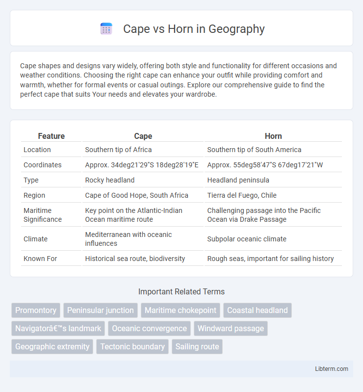 Horn vs Cape in Geography - What is The Difference?