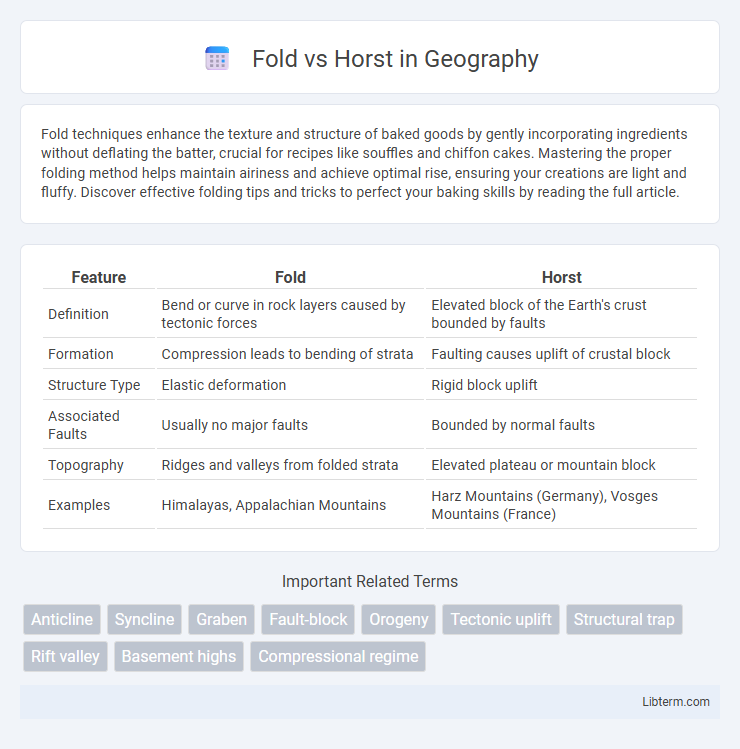 Horst vs Fold in Geography - What is The Difference?