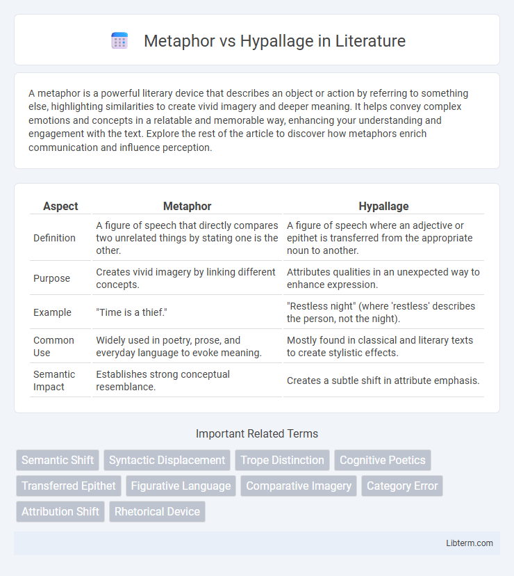 Hypallage vs Metaphor in Literature - What is The Difference?