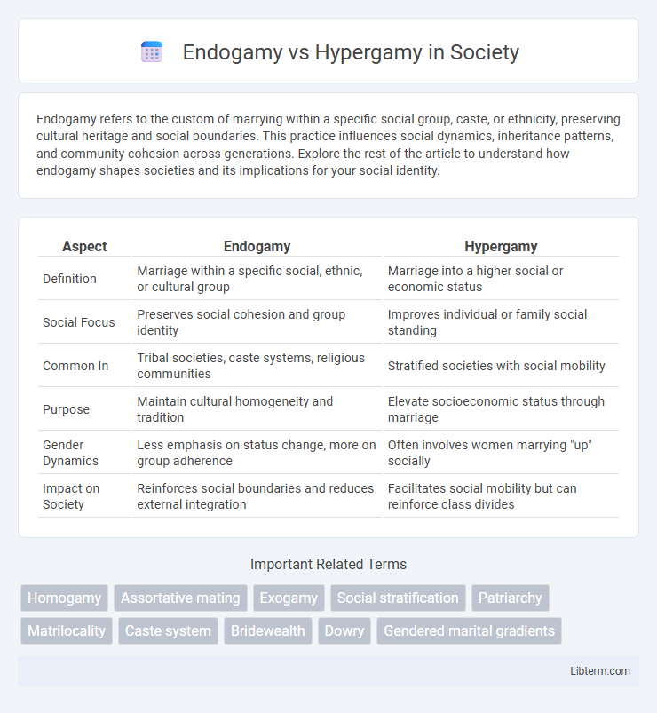 Hypergamy vs Endogamy in Society - What is The Difference?