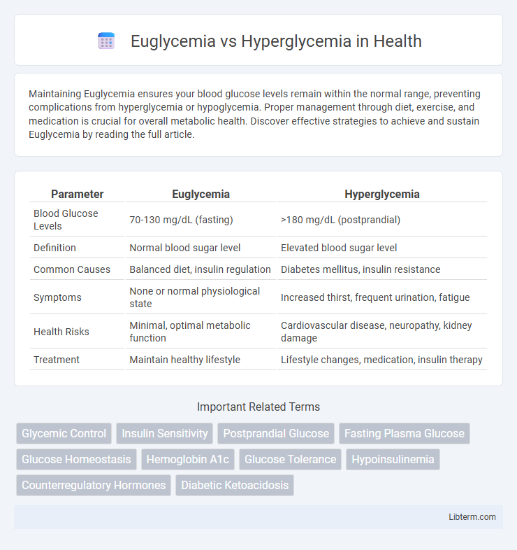 Hyperglycemia vs Euglycemia in Health - What is The Difference?