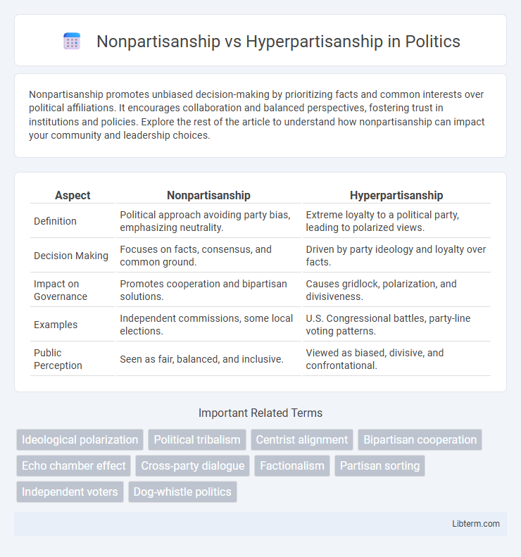 Hyperpartisanship vs Nonpartisanship in Politics - What is The Difference?