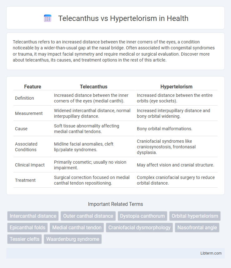 Hypertelorism vs Telecanthus in Health - What is The Difference?
