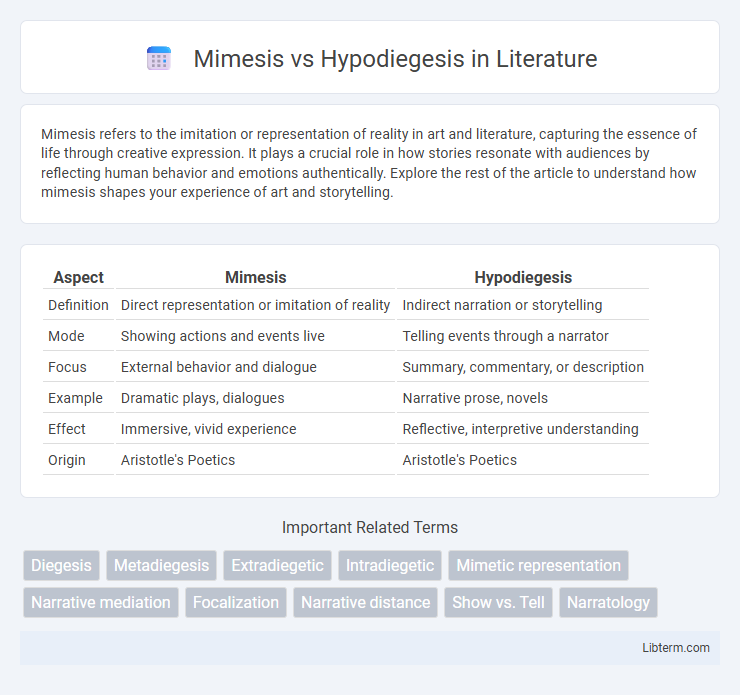 Hypodiegesis vs Mimesis in Literature - What is The Difference?