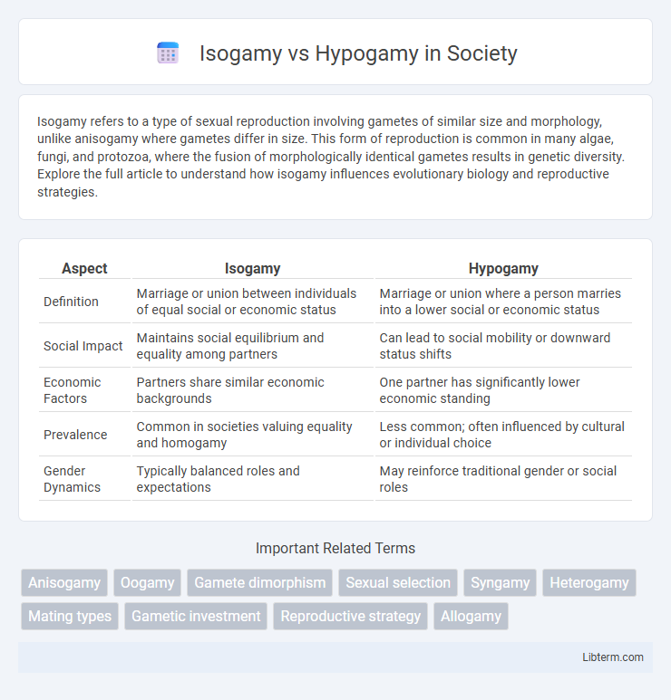 Hypogamy vs Isogamy in Society - What is The Difference?