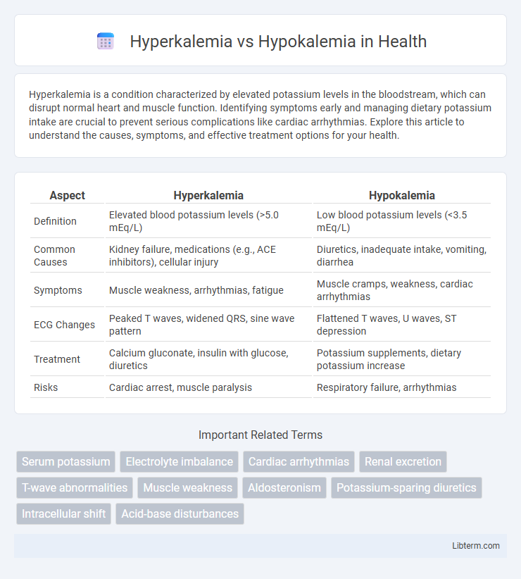 Hypokalemia vs Hyperkalemia in Health - What is The Difference?