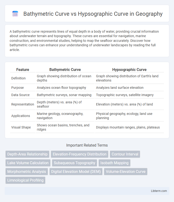 Hypsographic Curve vs Bathymetric Curve in Geography - What is The Difference?