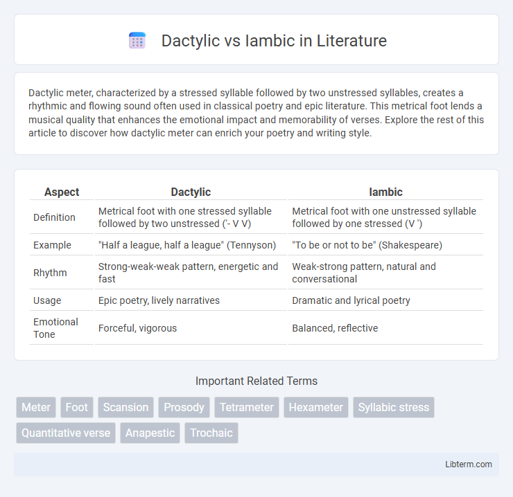 Iambic vs Dactylic in Literature - What is The Difference?