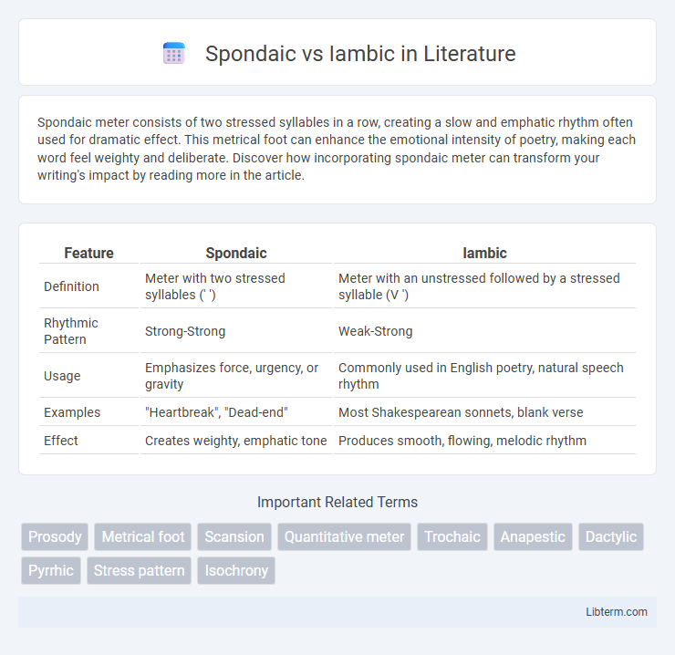 Iambic vs Spondaic in Literature - What is The Difference?