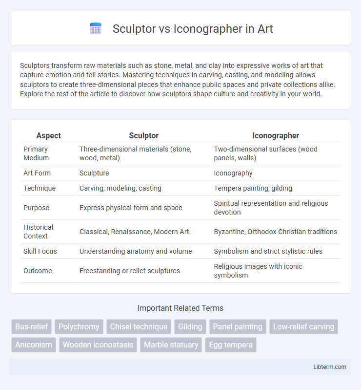 Iconographer vs Sculptor in Art - What is The Difference?