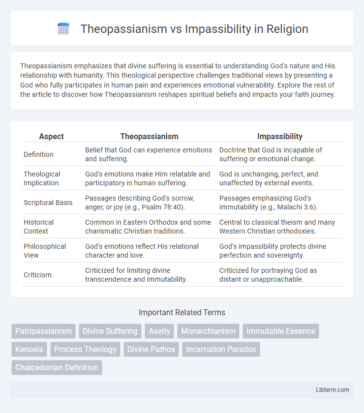 Impassibility vs Theopassianism in Religion - What is The Difference?
