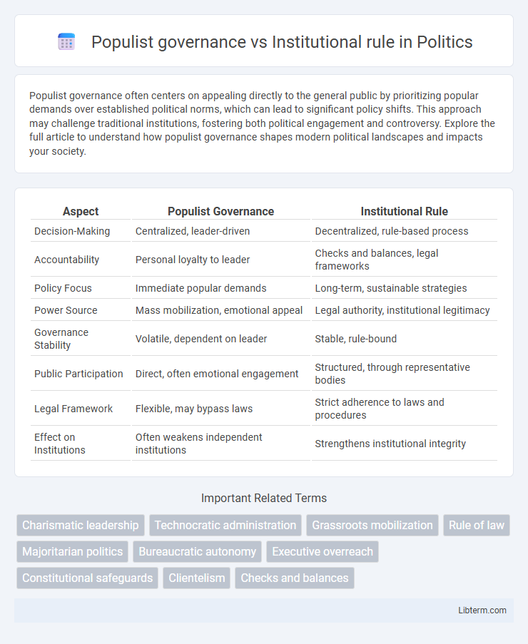 Institutional rule vs Populist governance in Politics - What is The Difference?