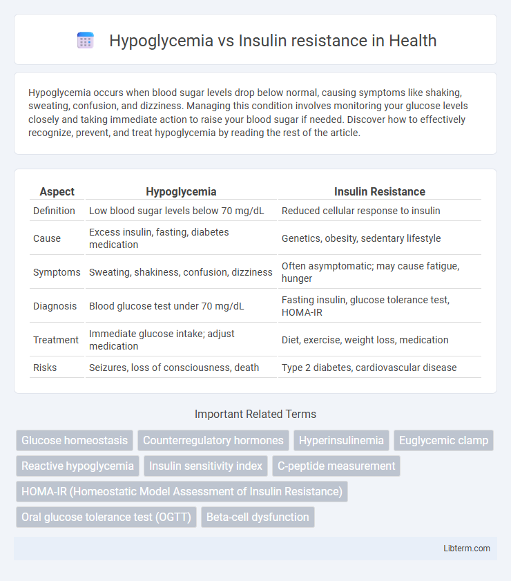 Insulin resistance vs Hypoglycemia in Health - What is The Difference?