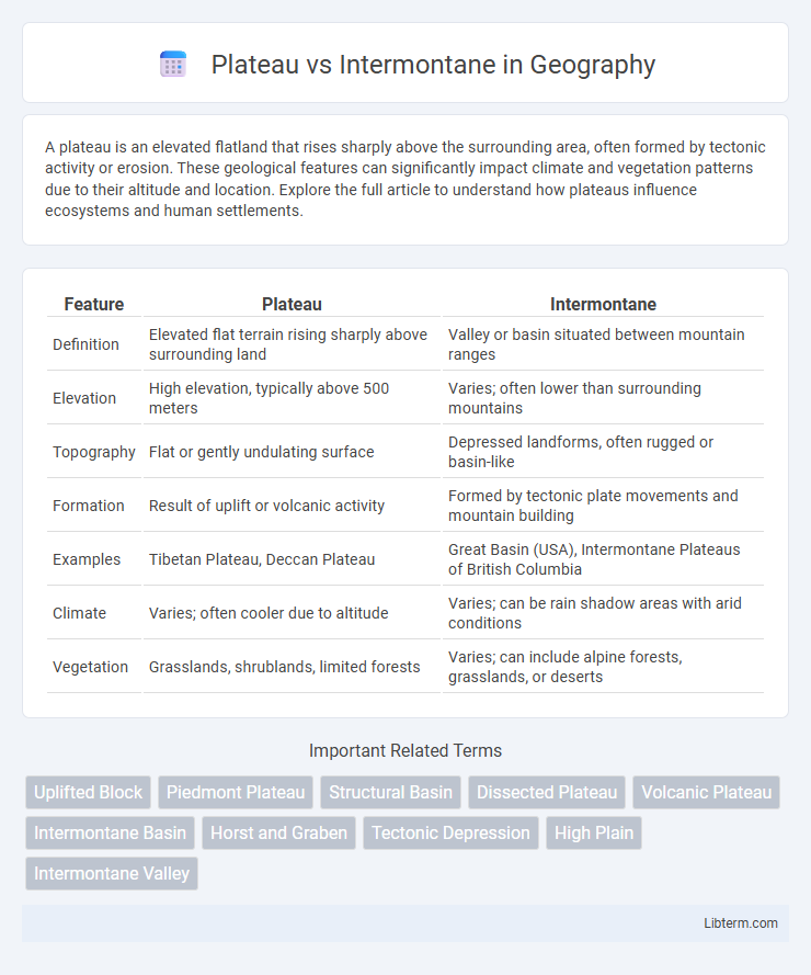 Intermontane vs Plateau in Geography - What is The Difference?