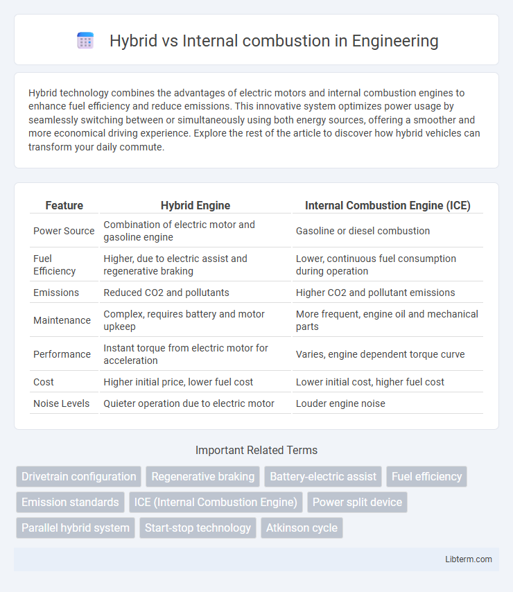 Internal combustion vs Hybrid in Engineering - What is The Difference?