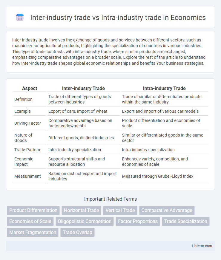 Intra-industry trade vs Inter-industry trade in Economics - What is The Difference?
