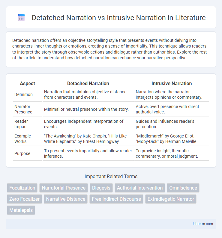 Intrusive Narration vs Detatched Narration in Literature - What is The Difference?
