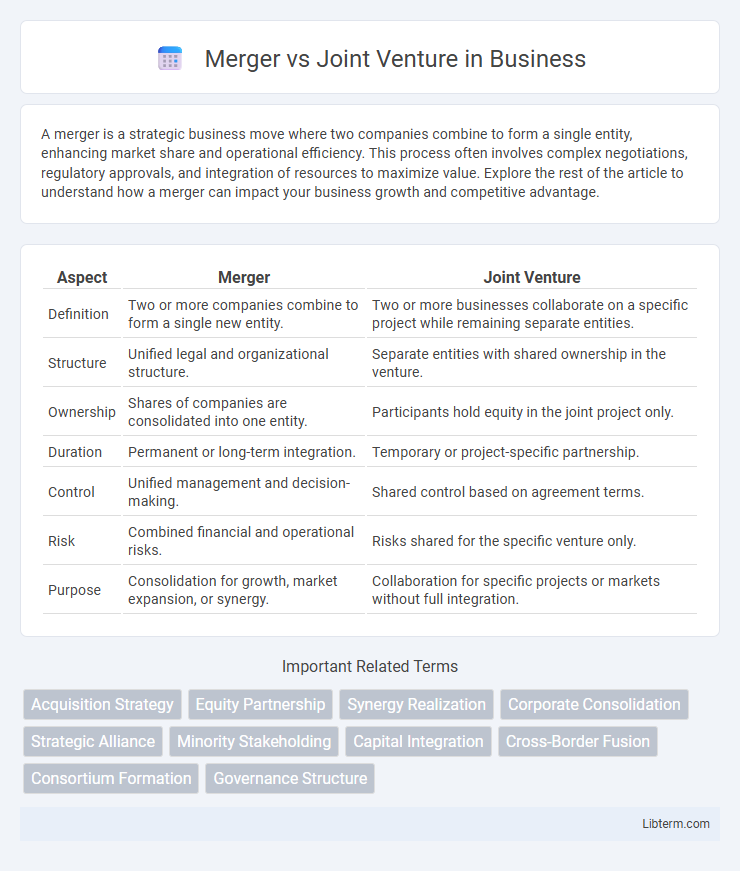 Joint Venture vs Merger in Business - What is The Difference?