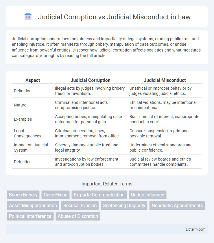 Judicial Misconduct vs Judicial Corruption in Law - What is The Difference?
