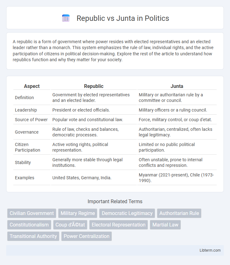 Junta vs Republic in Politics - What is The Difference?