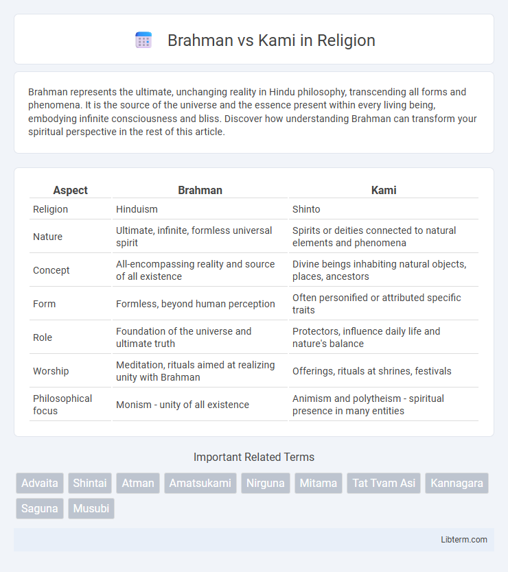 Kami vs Brahman in Religion - What is The Difference?