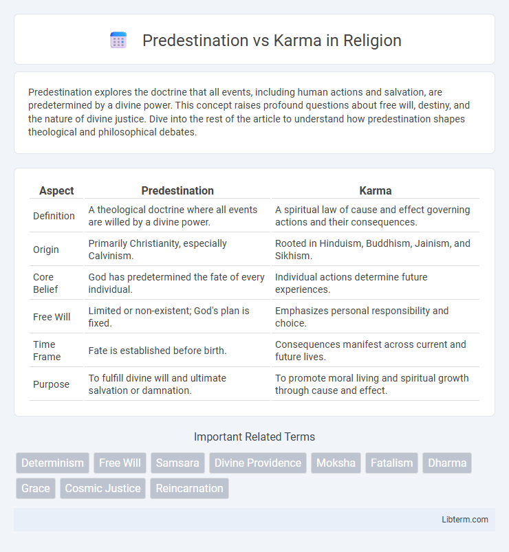 Karma vs Predestination in Religion - What is The Difference?