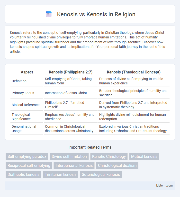 Kenosis vs Kenosis in Religion - What is The Difference?