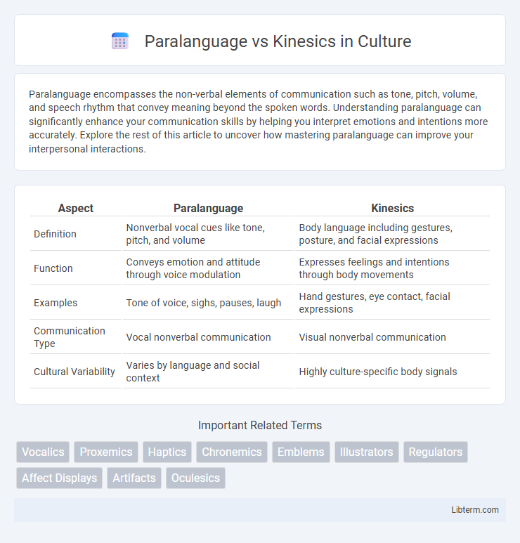 Kinesics vs Paralanguage in Culture - What is The Difference?
