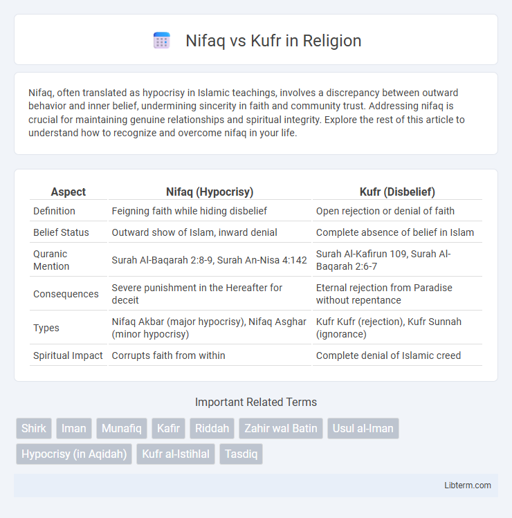 Kufr vs Nifaq in Religion - What is The Difference?