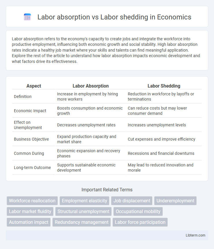 Labor shedding vs Labor absorption in Economics - What is The Difference?