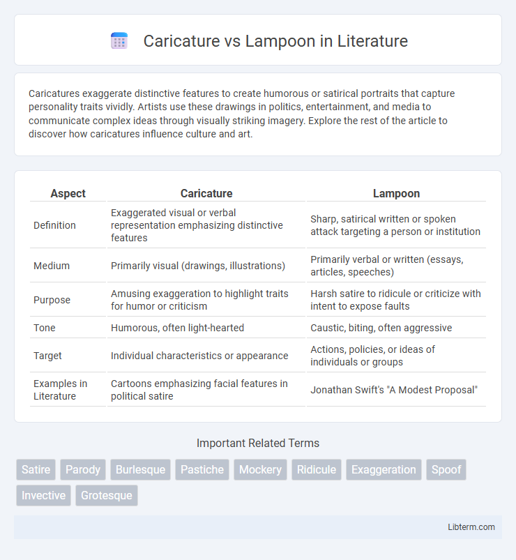 Lampoon vs Caricature in Literature - What is The Difference?