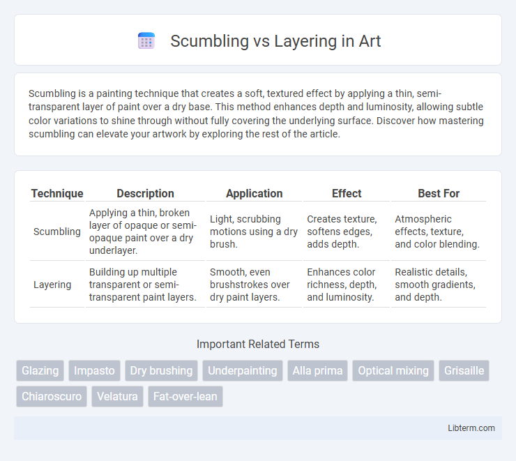 Layering vs Scumbling in Art - What is The Difference?
