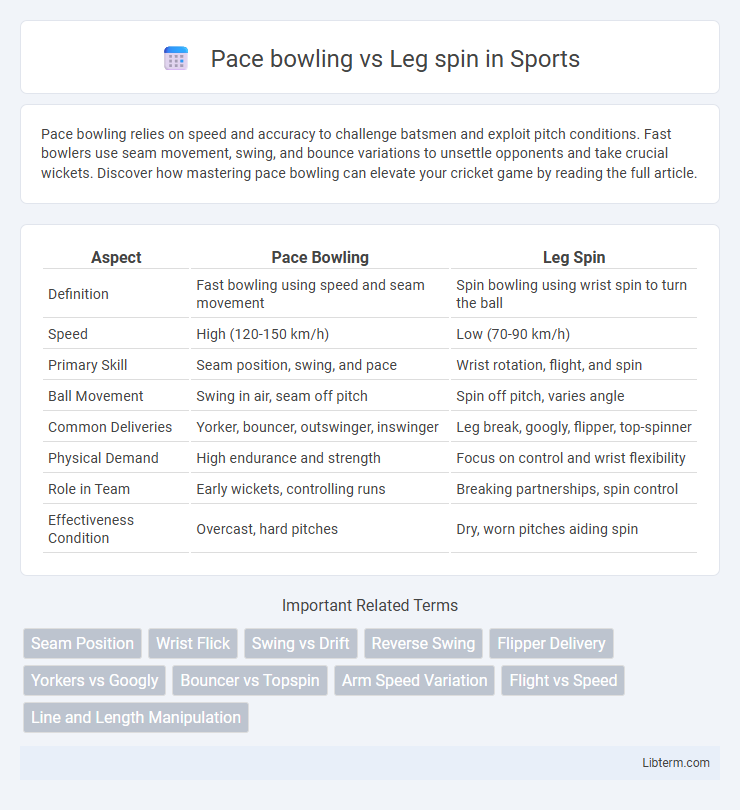 Leg spin vs Pace bowling in Sports - What is The Difference?