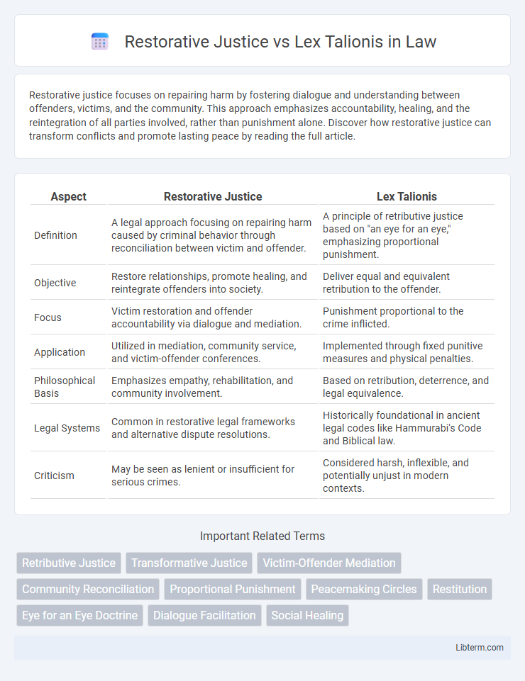 Lex Talionis vs Restorative Justice in Law - What is The Difference?