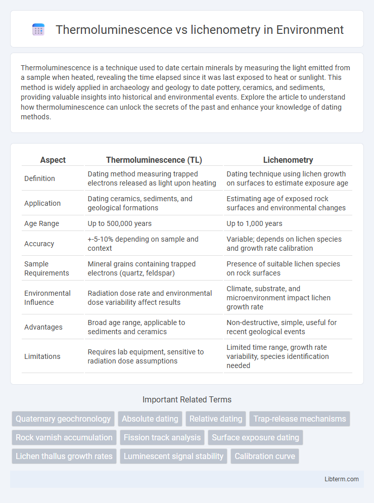 lichenometry vs Thermoluminescence in Environment - What is The Difference?