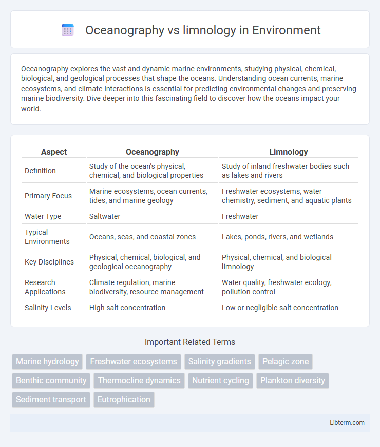 limnology vs Oceanography in Environment - What is The Difference?