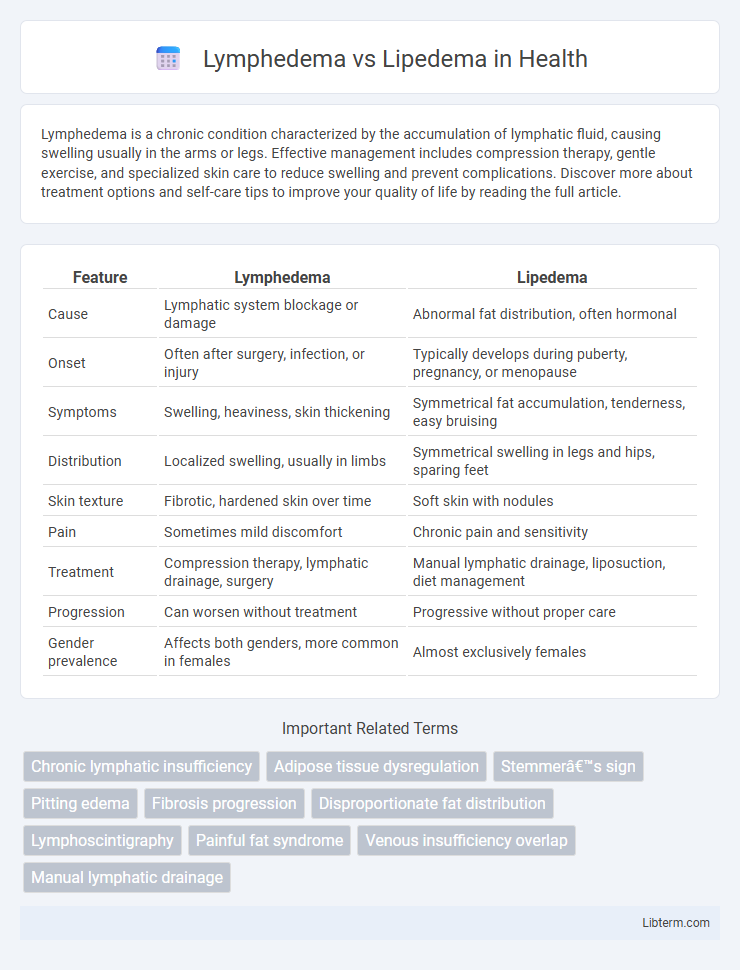 Lipedema vs Lymphedema in Health - What is The Difference?