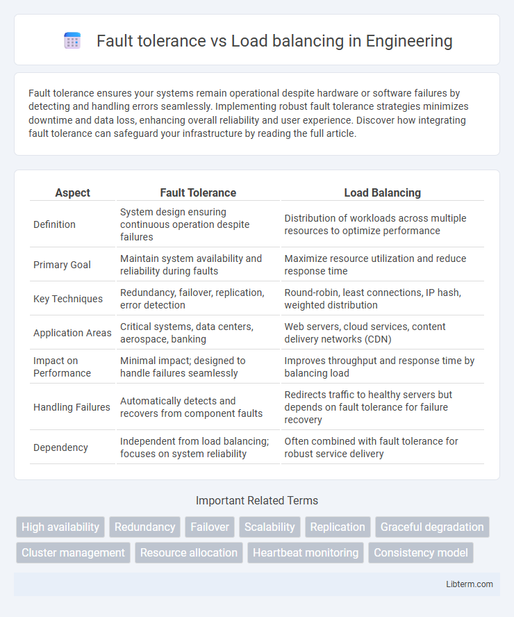 Load balancing vs Fault tolerance in Engineering - What is The Difference?