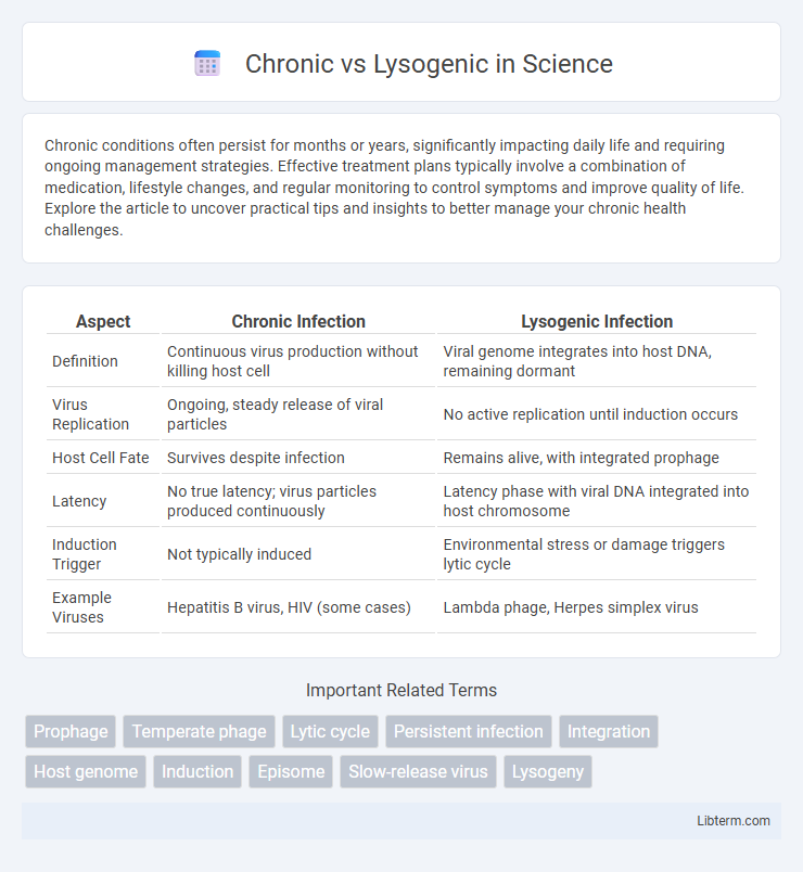 Lysogenic vs Chronic in Science - What is The Difference?