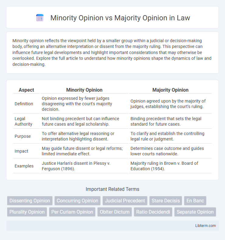 Majority Opinion vs Minority Opinion in Law - What is The Difference?