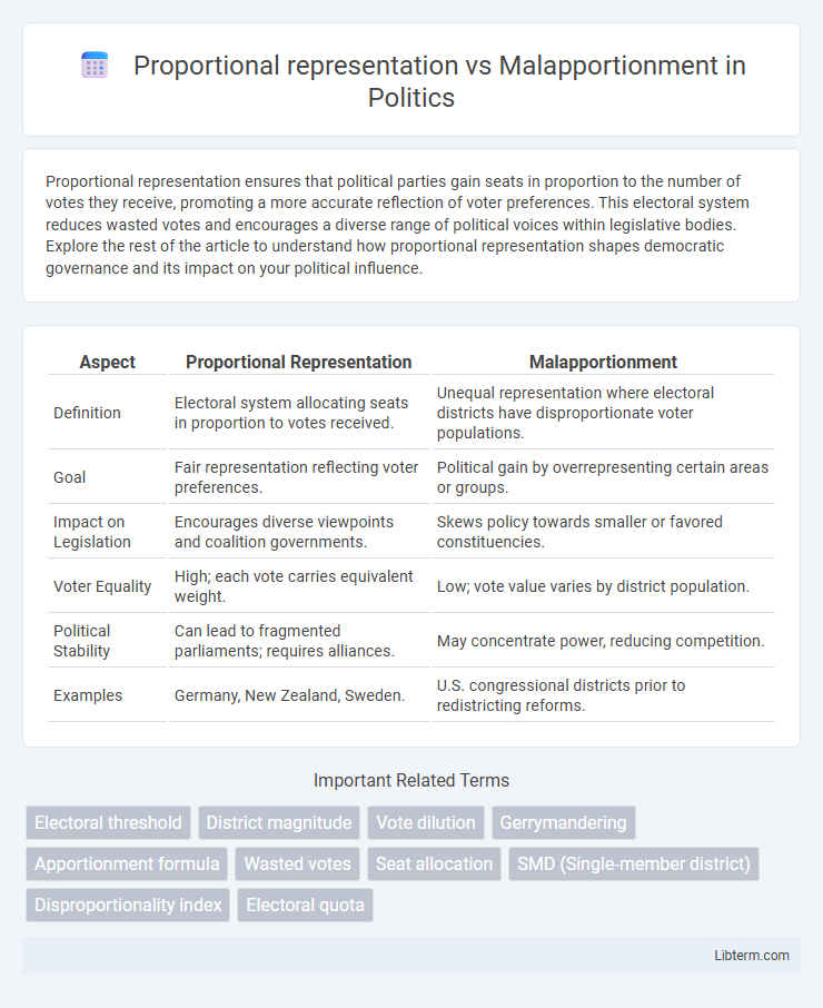 Malapportionment vs Proportional representation in Politics - What is The Difference?