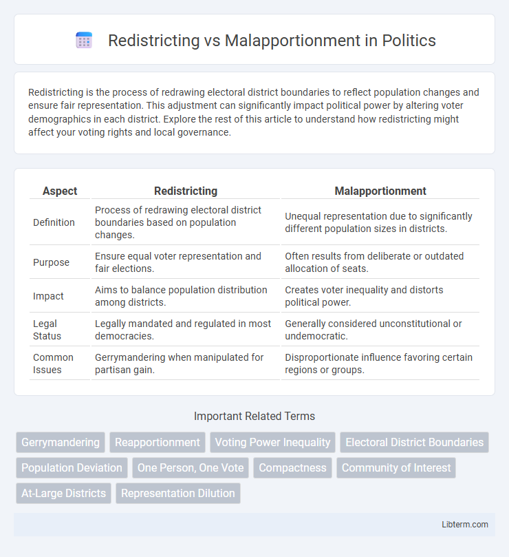 Malapportionment vs Redistricting in Politics - What is The Difference?