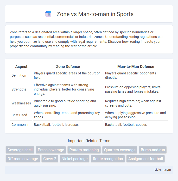 Man-to-man vs Zone in Sports - What is The Difference?