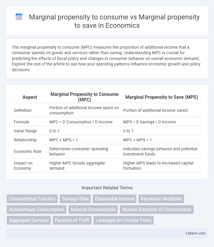 Marginal propensity to save vs Marginal propensity to consume in Economics - What is The Difference?