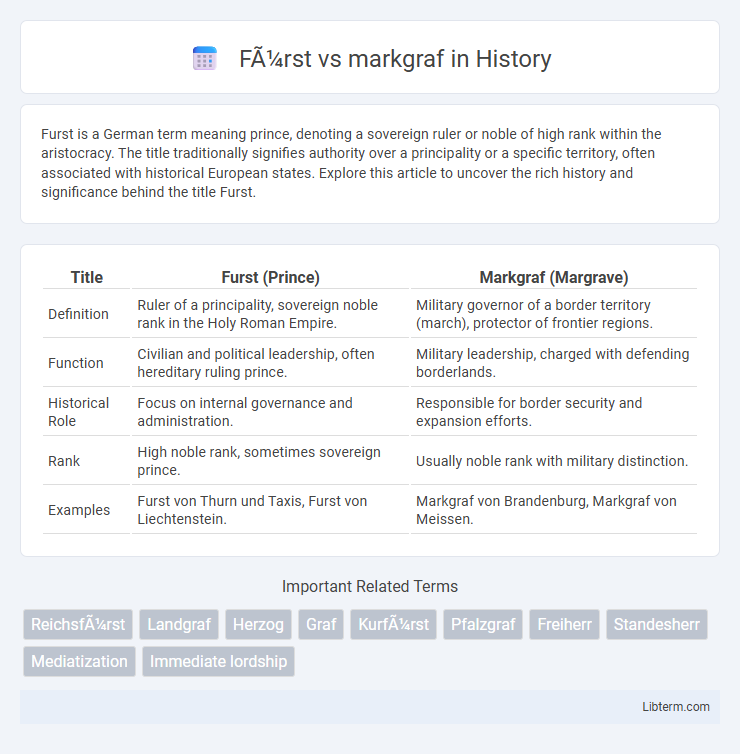 markgraf vs Fürst in History - What is The Difference?